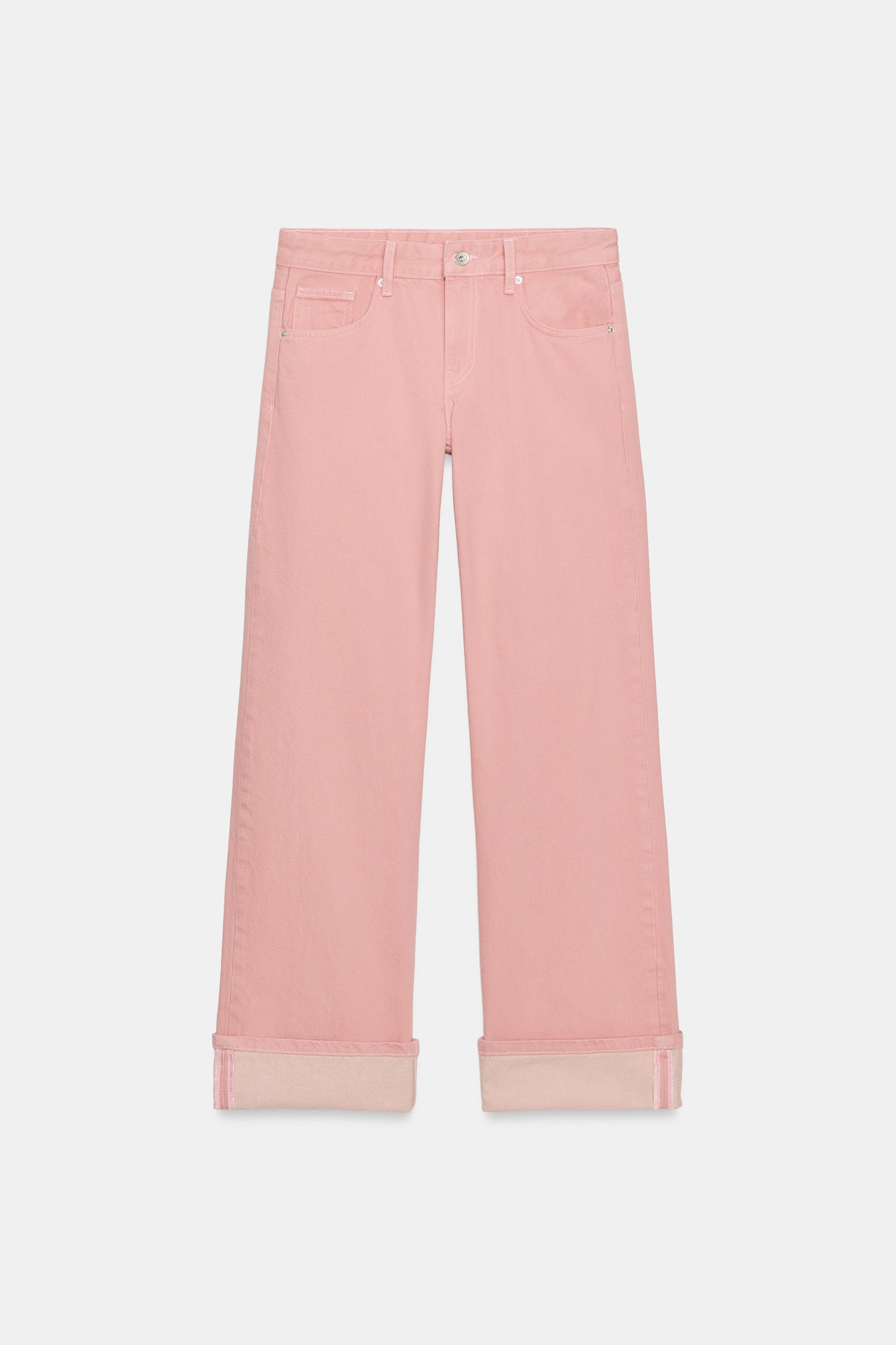 JEAN TRF LOOSE FOLDED TAILLE BASSE